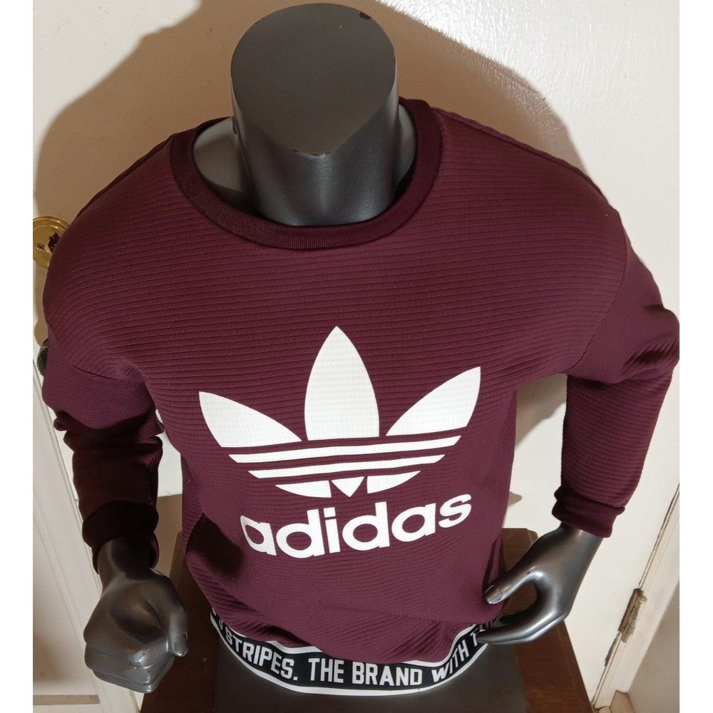 Adidas Retro Purple Y2K Crew Neck Sweat Shirt